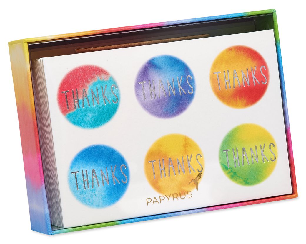 Thank You Card Rainbow - PAPYRUS  Blank note cards, Note cards, Rainbow  card