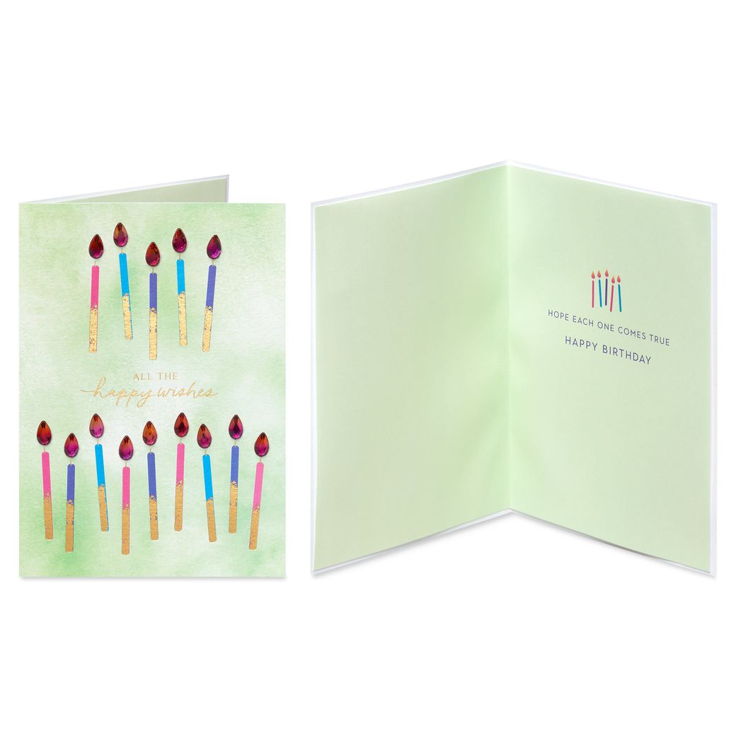 Floral and Candles Birthday Card Pack, 4-Count Image 4
