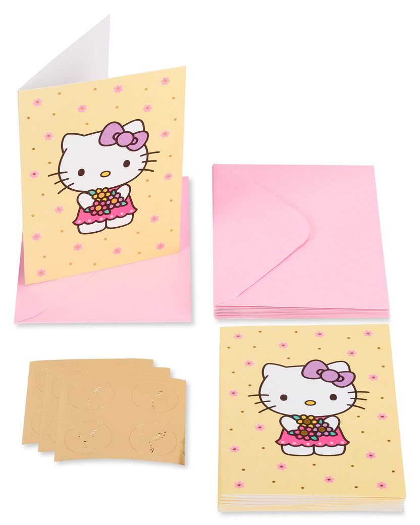 Hello Kitty Blank Cards With Envelopes, 12-Count - Papyrus