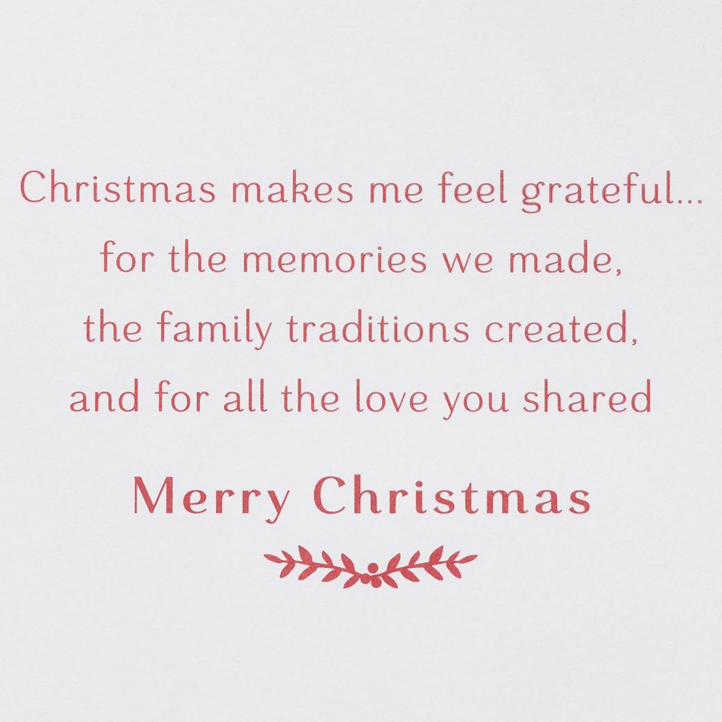 Grateful for the Memories We Made Christmas Greeting Card for Mom Image 3