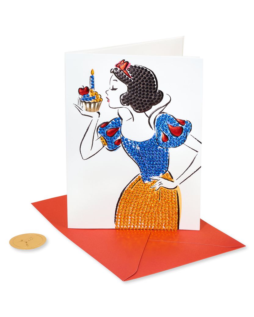 Snow White Pop up Card , Princess Birthday Card, Happy Birthday