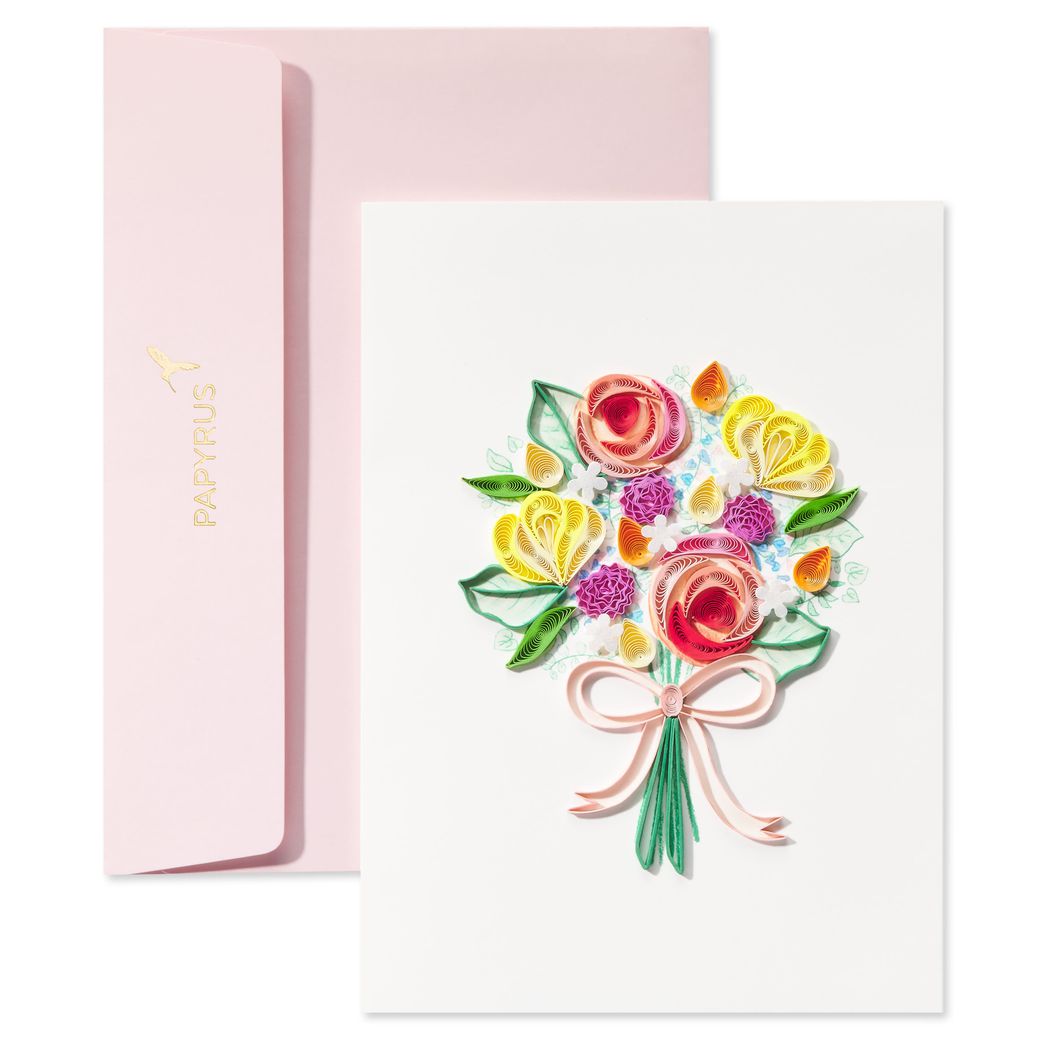 Papyrus Jewel Flower Thank You Card