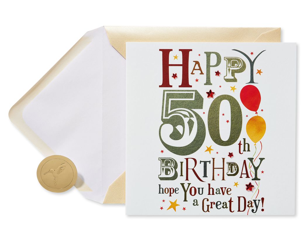 50th Birthday Card