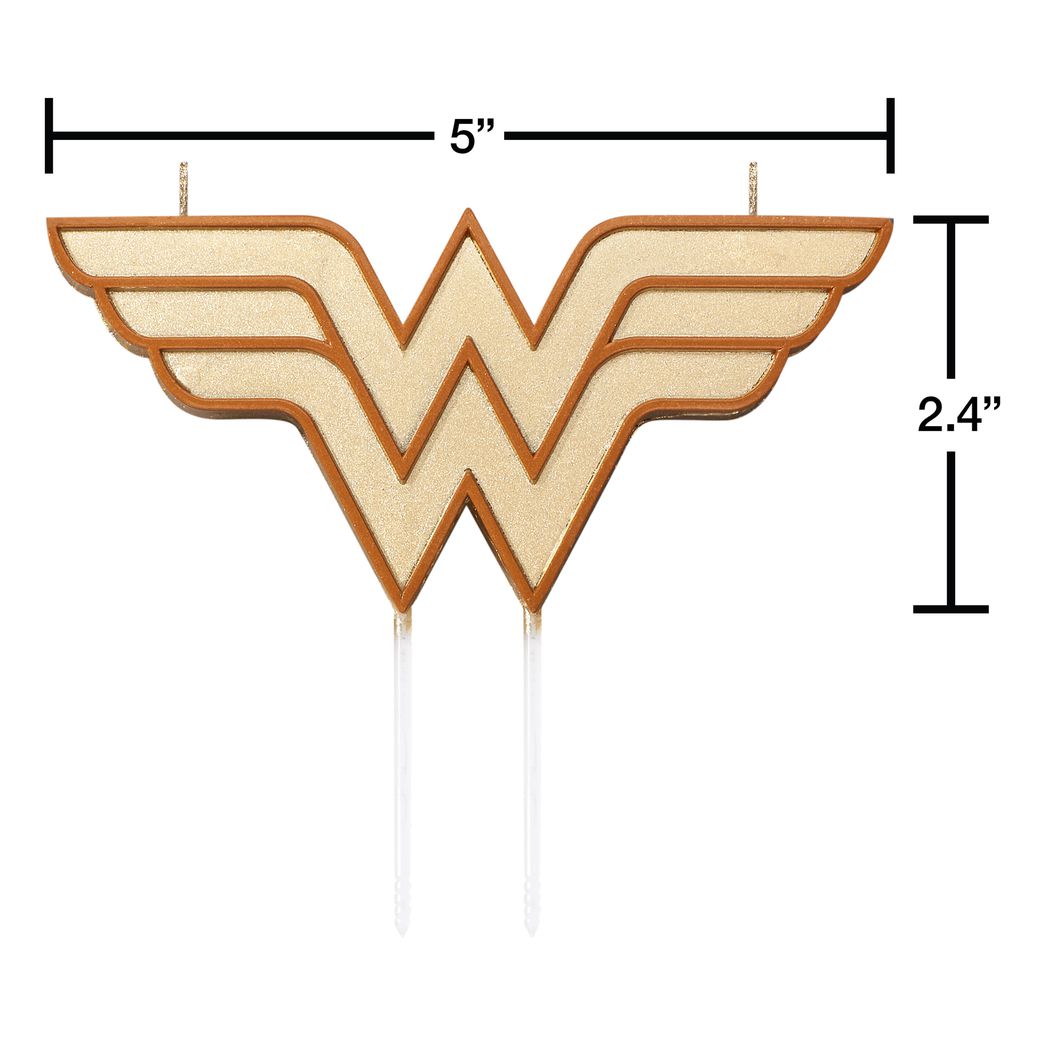 Wonder Woman Cake Topper Birthday Candles, 8-Count Image 2