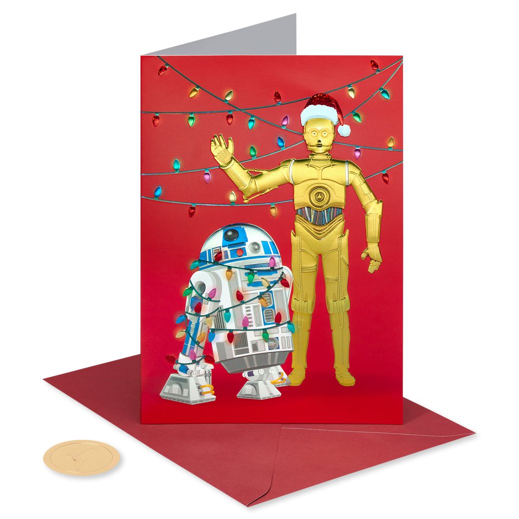 Droids to the World Star Wars Holiday Boxed Cards, 12-Count Image 4