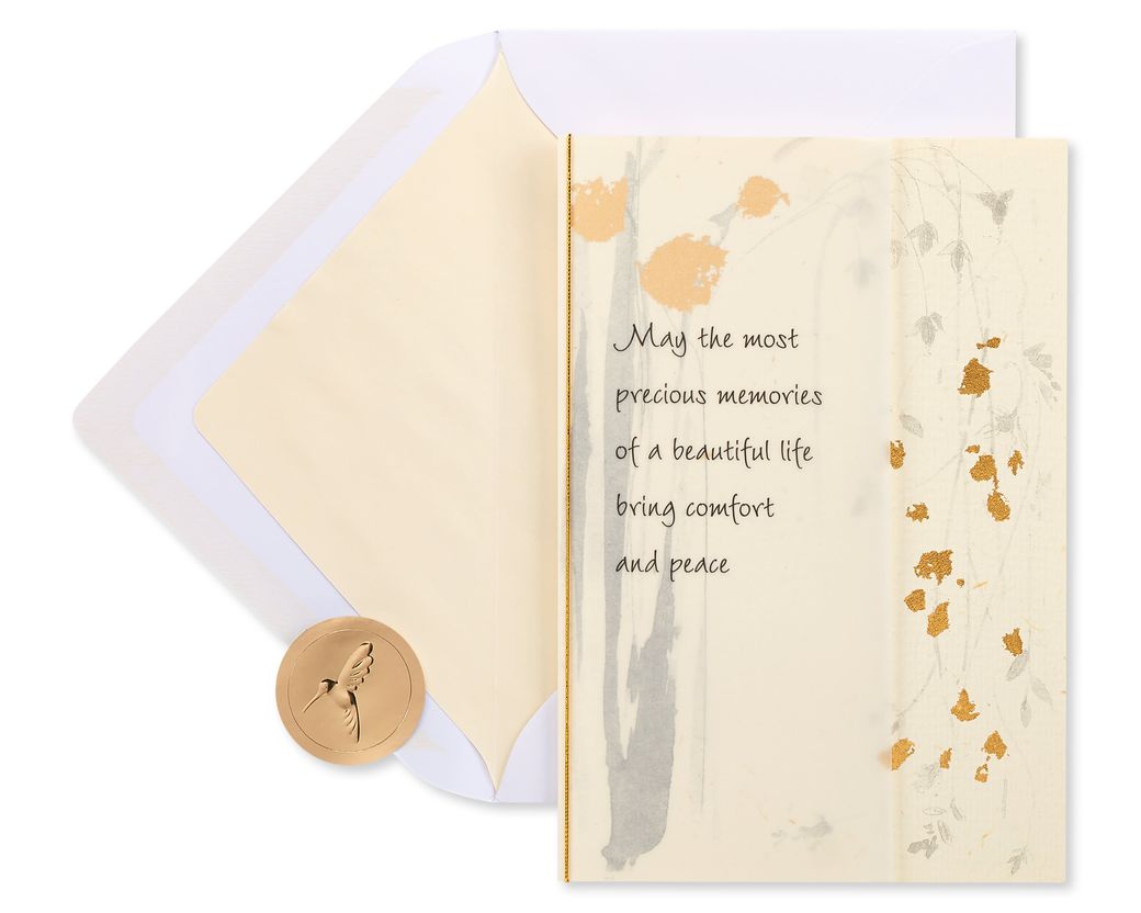 Precious Memories Sympathy Greeting Card