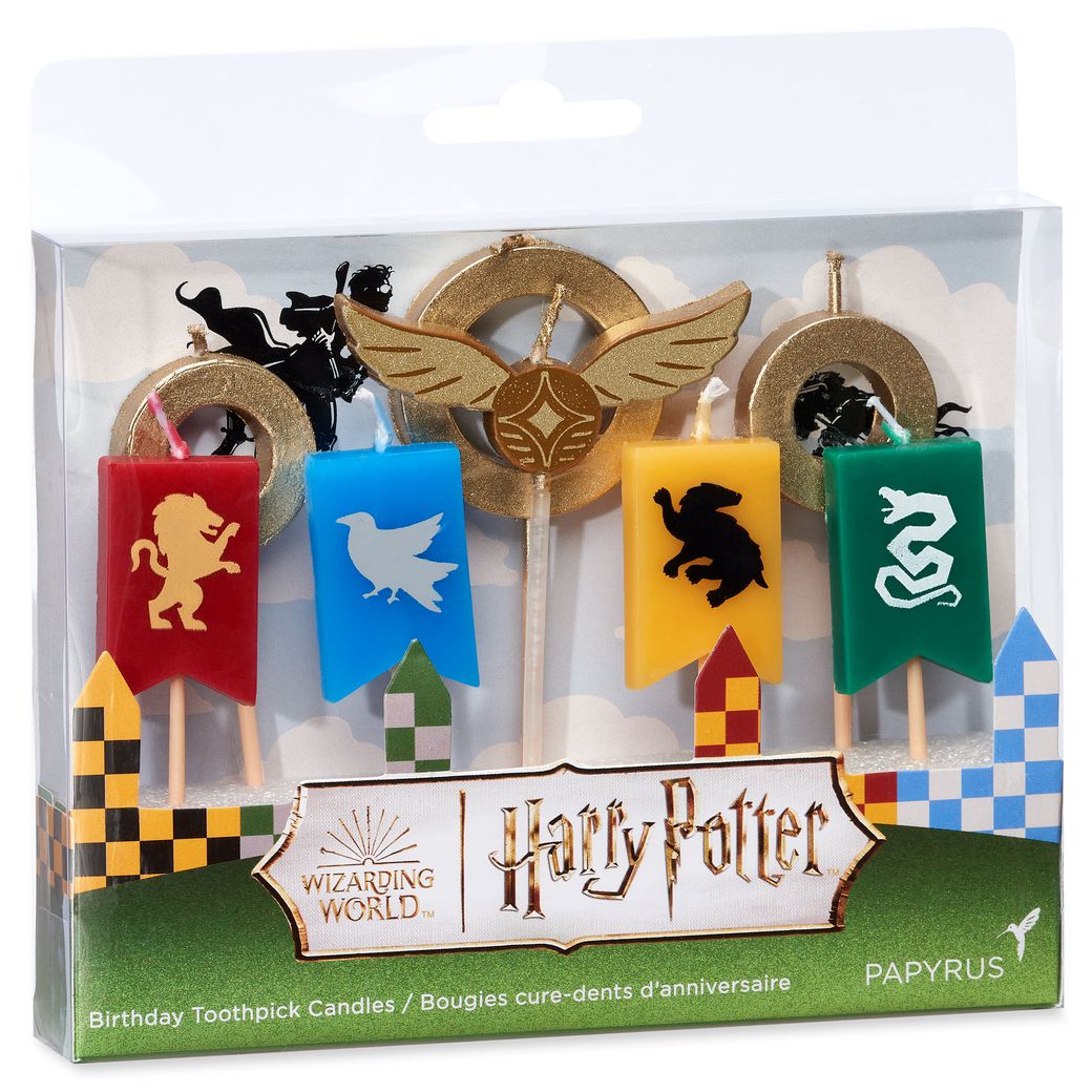 Harry Potter Quidditch Cake Topper Birthday Candles, 8-Count - Papyrus