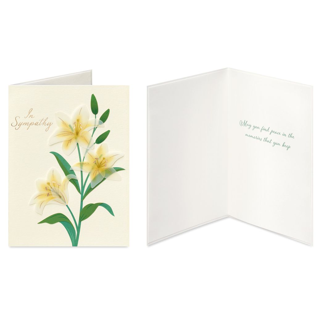 Flowers and Butterflies Sympathy Card Pack, 4-Count Image 2