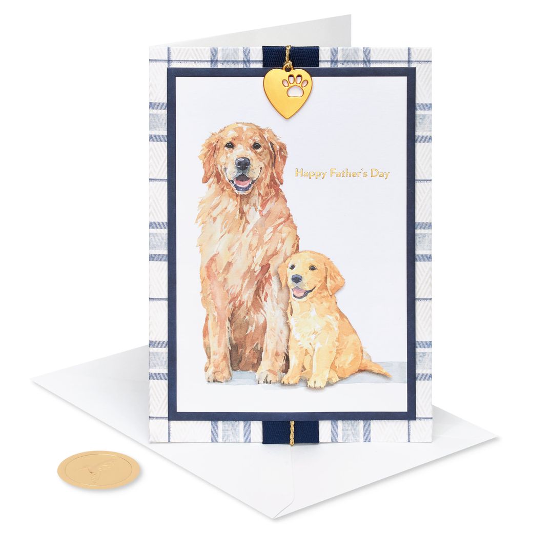 I'm So Lucky Dog Father's Day Greeting Card for Dad Image 4