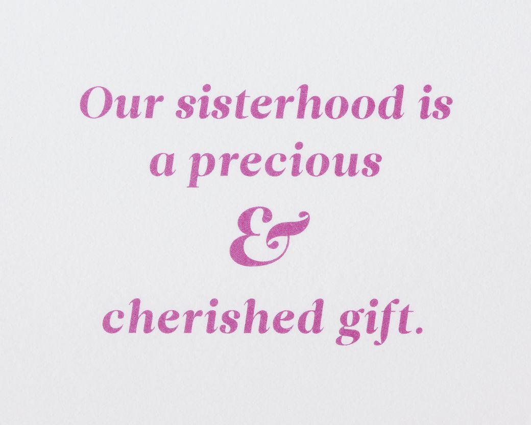 Sisterhood Friendship Greeting Card - Illustrated by Cathy Williams Image 1