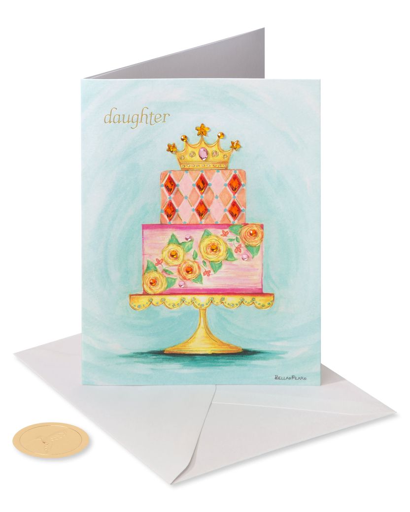 Birthday Princess Birthday Greeting Card for Daughter - Designed by Bella PilarImage 3