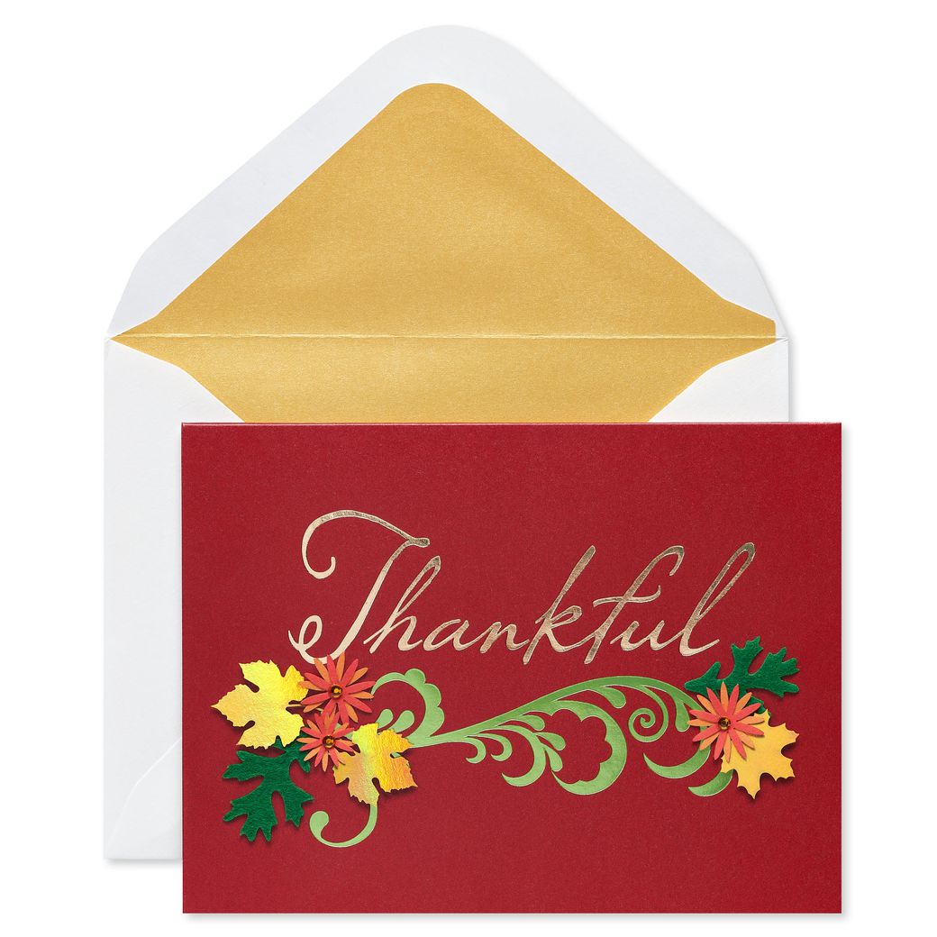 Thankful Thanksgiving Greeting Card - Papyrus