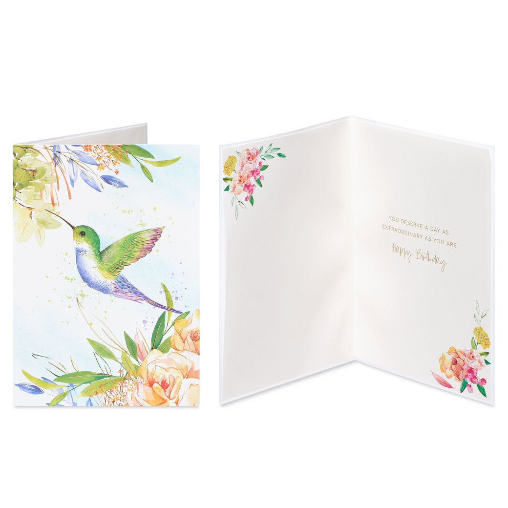 Floral and Candles Birthday Card Pack, 4-Count Image 2