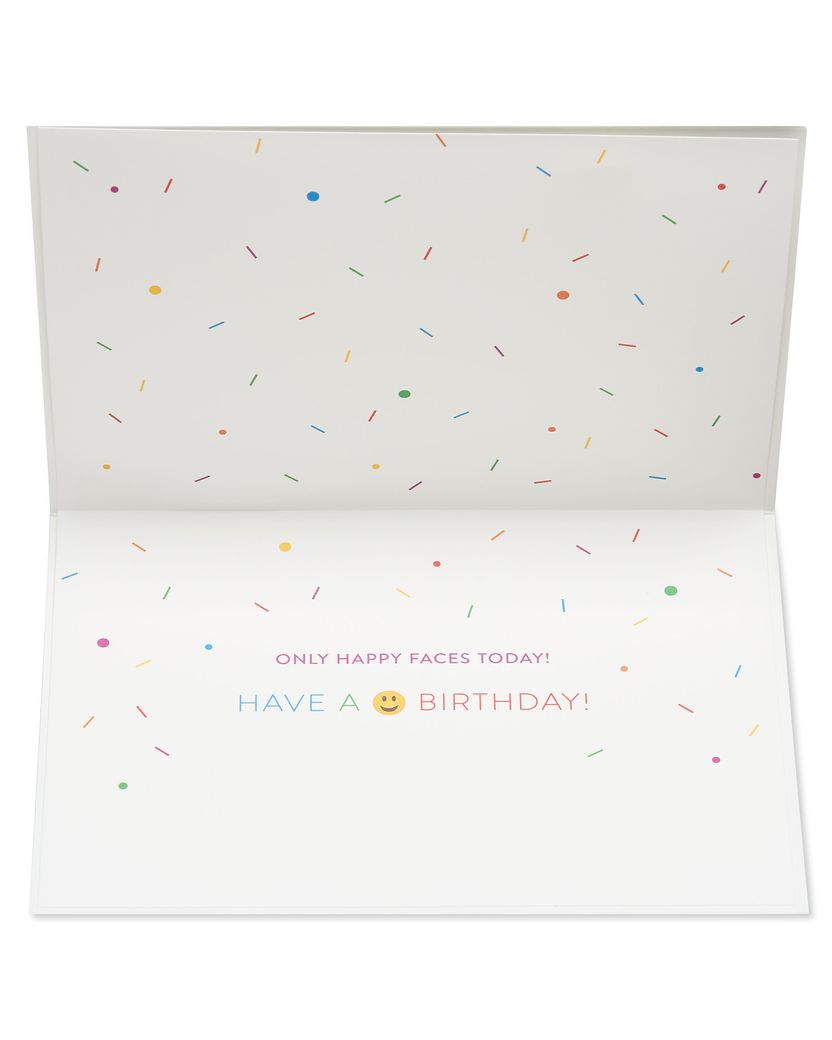 Emoji Cake Pops Birthday Greeting Card Image 1
