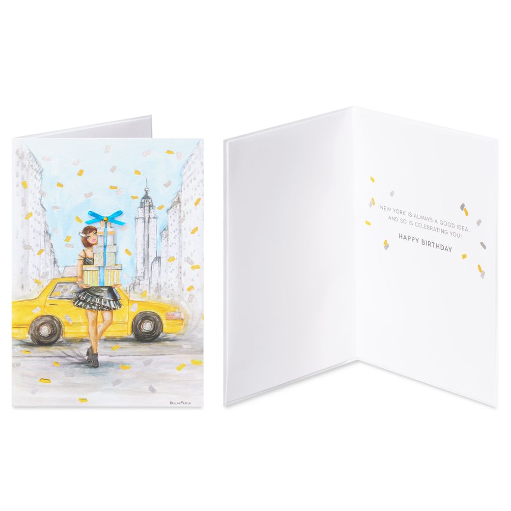 City Fashion Birthday Card Assortment  - Designed by Bella Pilar, 4-Count Image 4