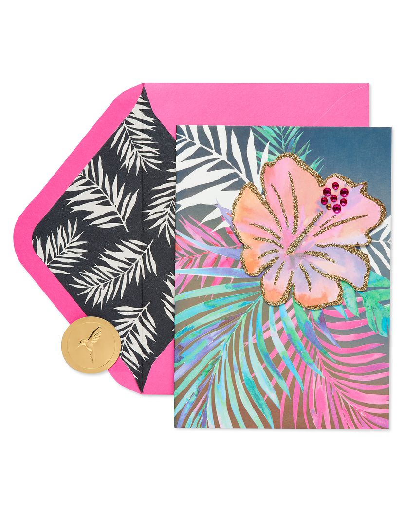 Tropical Birthday Greeting Card