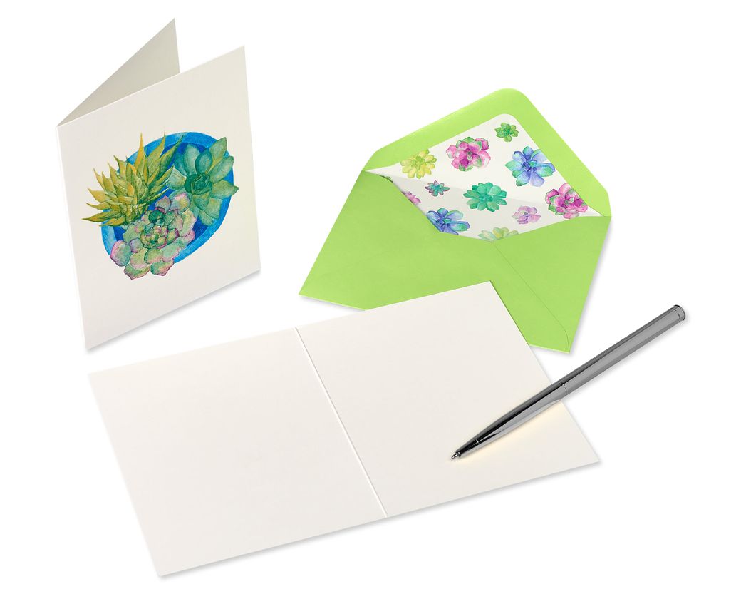 Succulents Boxed Thank You Cards And Envelopes, 20-Count - Papyrus