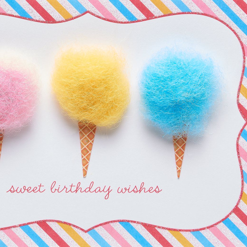 Cotton Candy Birthday Greeting CardImage 3