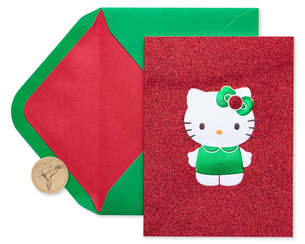 Warmest Wishes Hello Kitty Christmas Boxed Cards, 12-Count Image 1