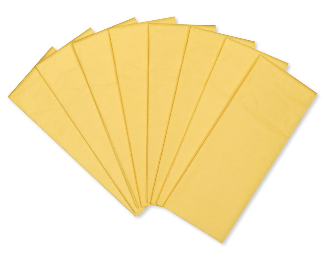 Buttercup Yellow Tissue Paper, 8-Sheets Image 1