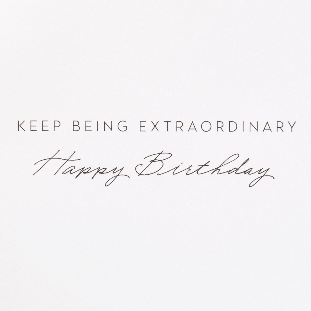 Being Extraordinary Birthday Greeting Card with Earrings Image 3
