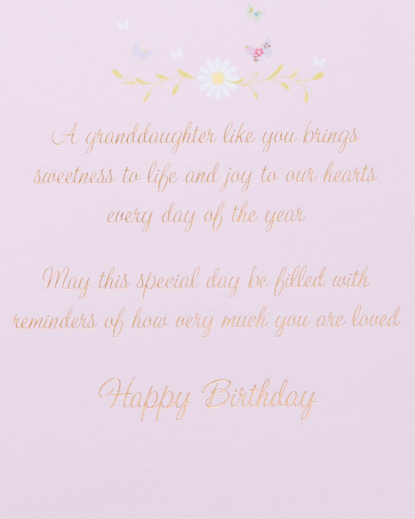 Brings Sweetness to Life Birthday Greeting Card for Granddaughter Image 4