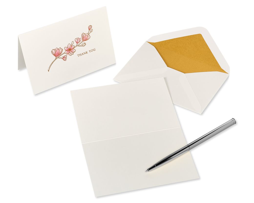 Gold Butterfly Boxed Blank Cards And Envelopes, 16-Count - Papyrus