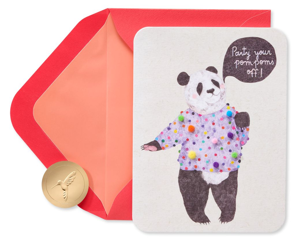 panda birthday card