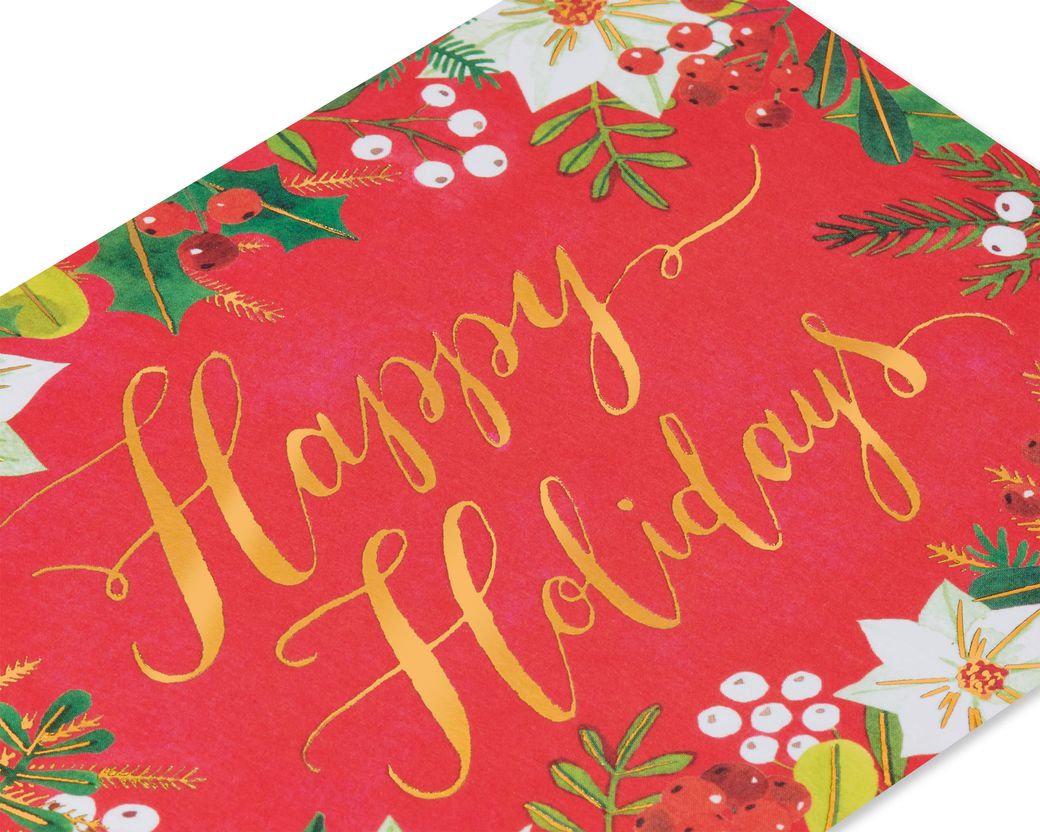 Happy Holidays Glitter Holiday Boxed Cards 20-CountImage 4