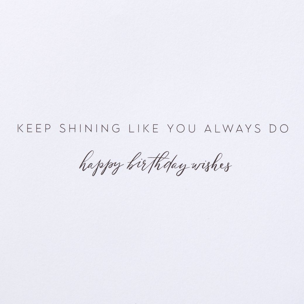 Keep Shining Birthday Greeting Card with Earrings Image 3