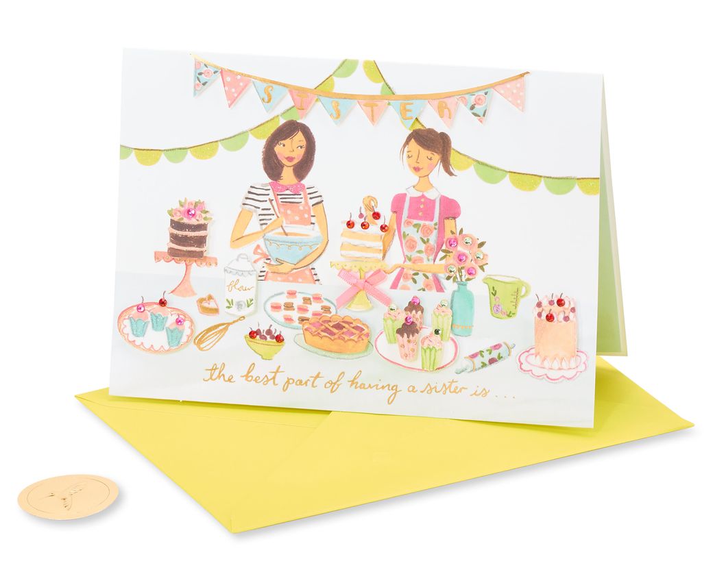 Baking Sisters Birthday Greeting Card  Image 3