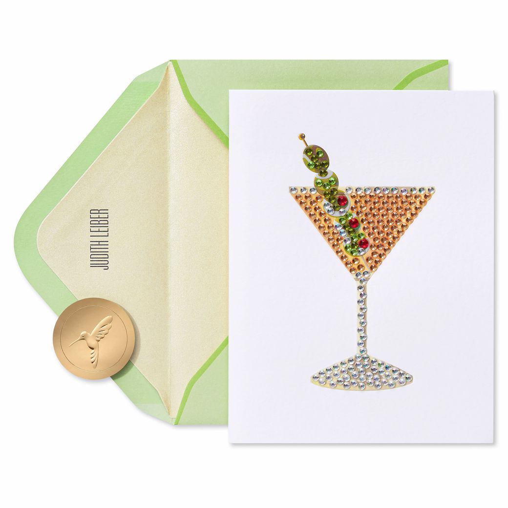 Cheers to You Birthday Greeting Card - Designed by Judith Leiber Image 1