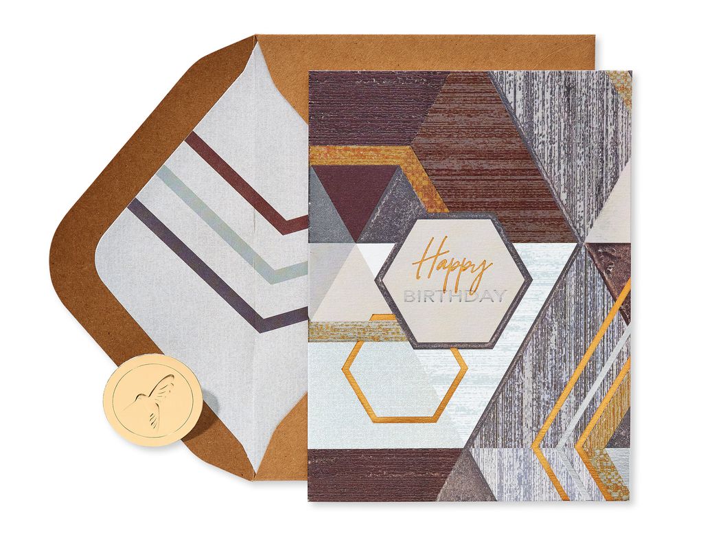 Geo Pattern Birthday Greeting Card