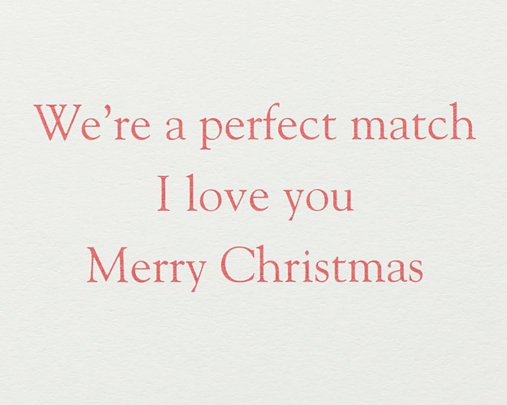 A Perfect Match Christmas Greeting Card 4