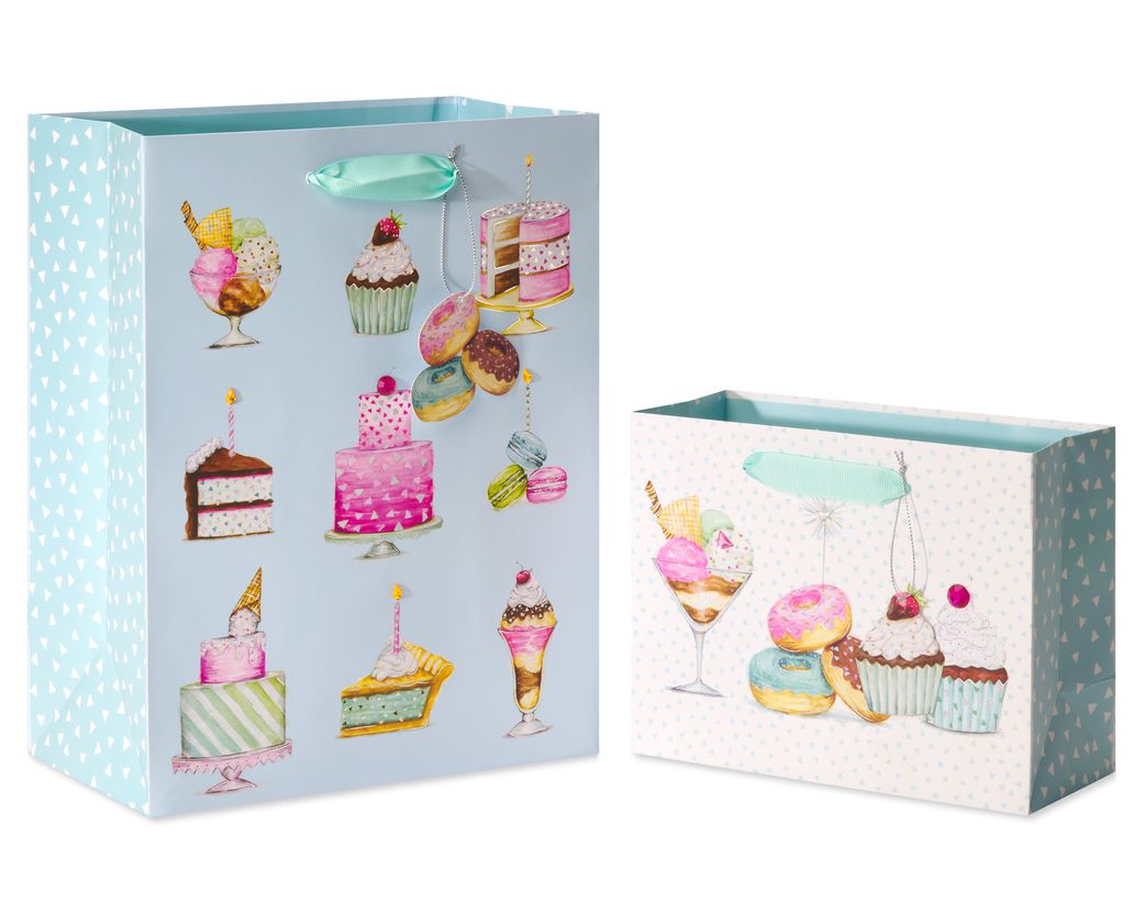 Desserts Gift Bags, 2 Bags - Designed by Bella Pilar Image 1