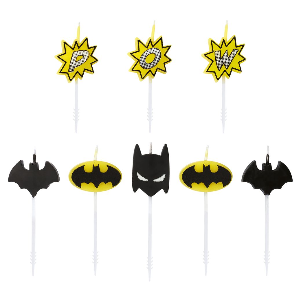 Batman Cake Topper Papyrus Birthday Candles, 8-Count Image 1