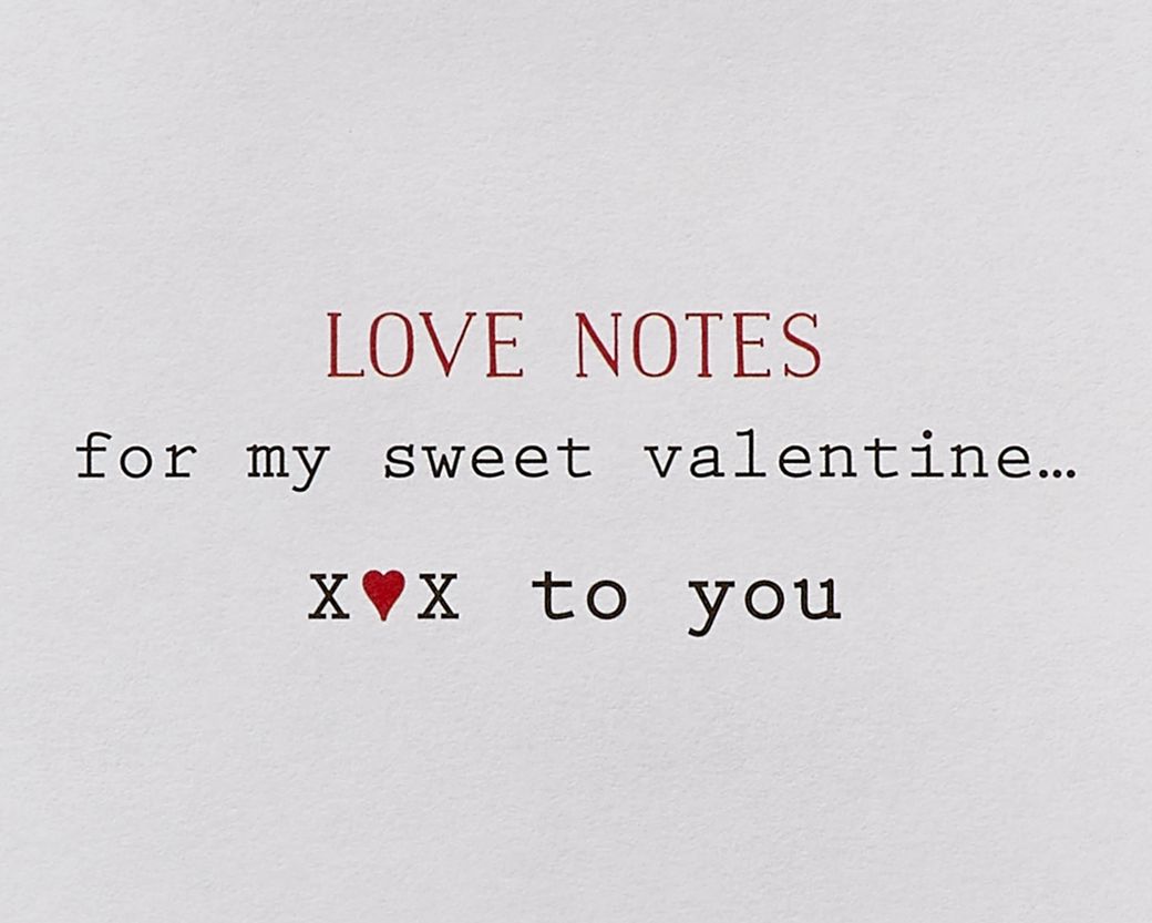 Love Notes Romantic Valentine's Day Greeting CardImage 4