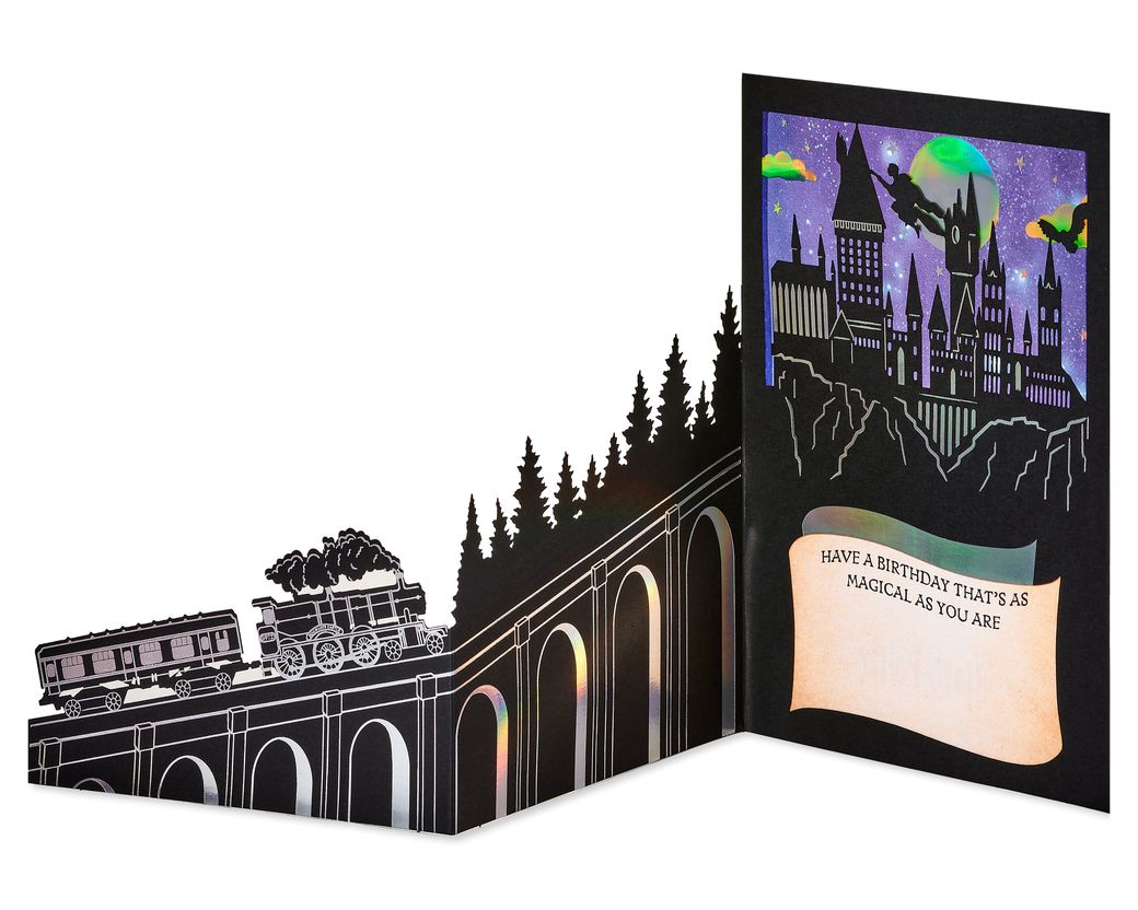 American Greetings Pop Up Harry Potter Birthday Card (Hogwarts