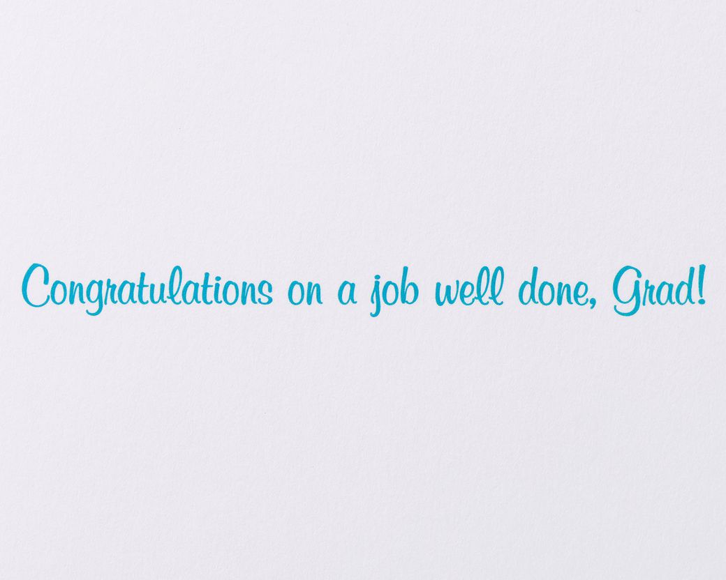 Job Well Done Graduation Greeting Card Image 3