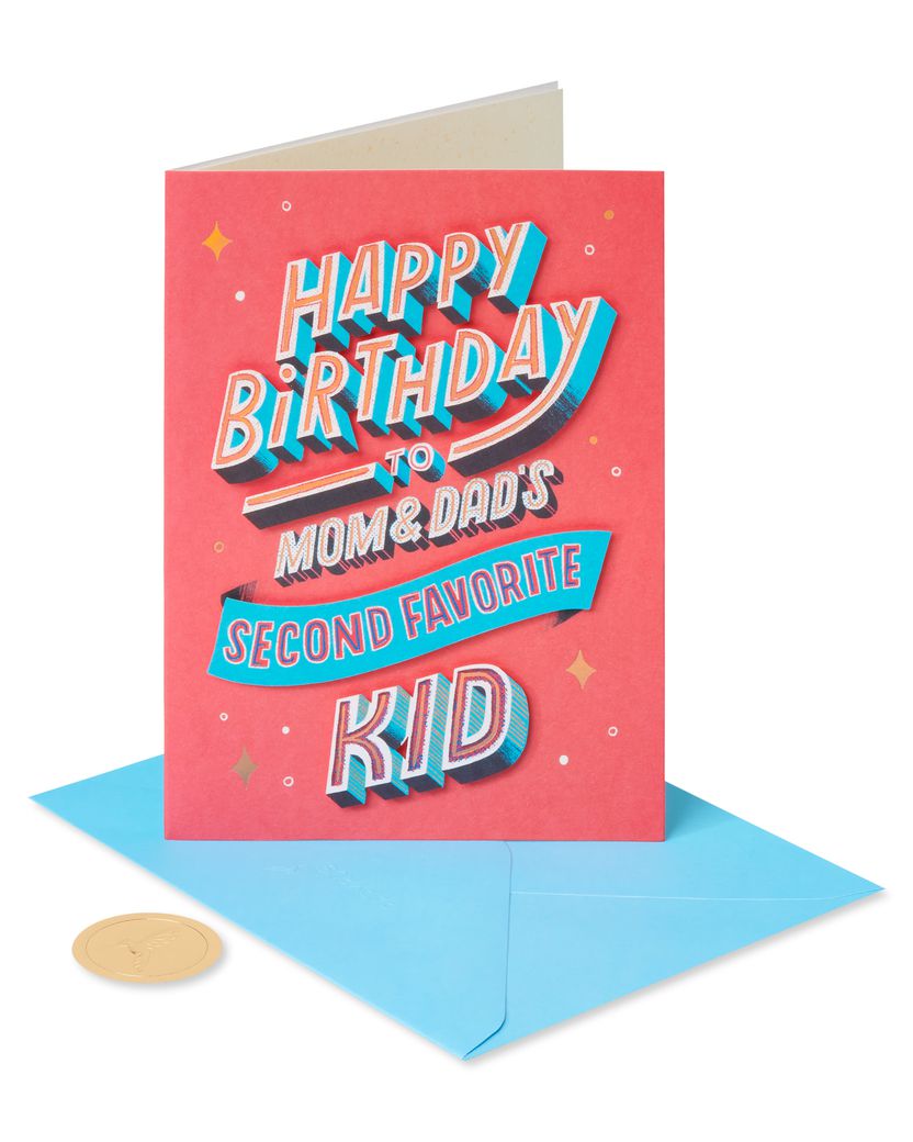 From Your Favorite Sibling Funny Birthday Greeting Card for Brother or Sister Image 4