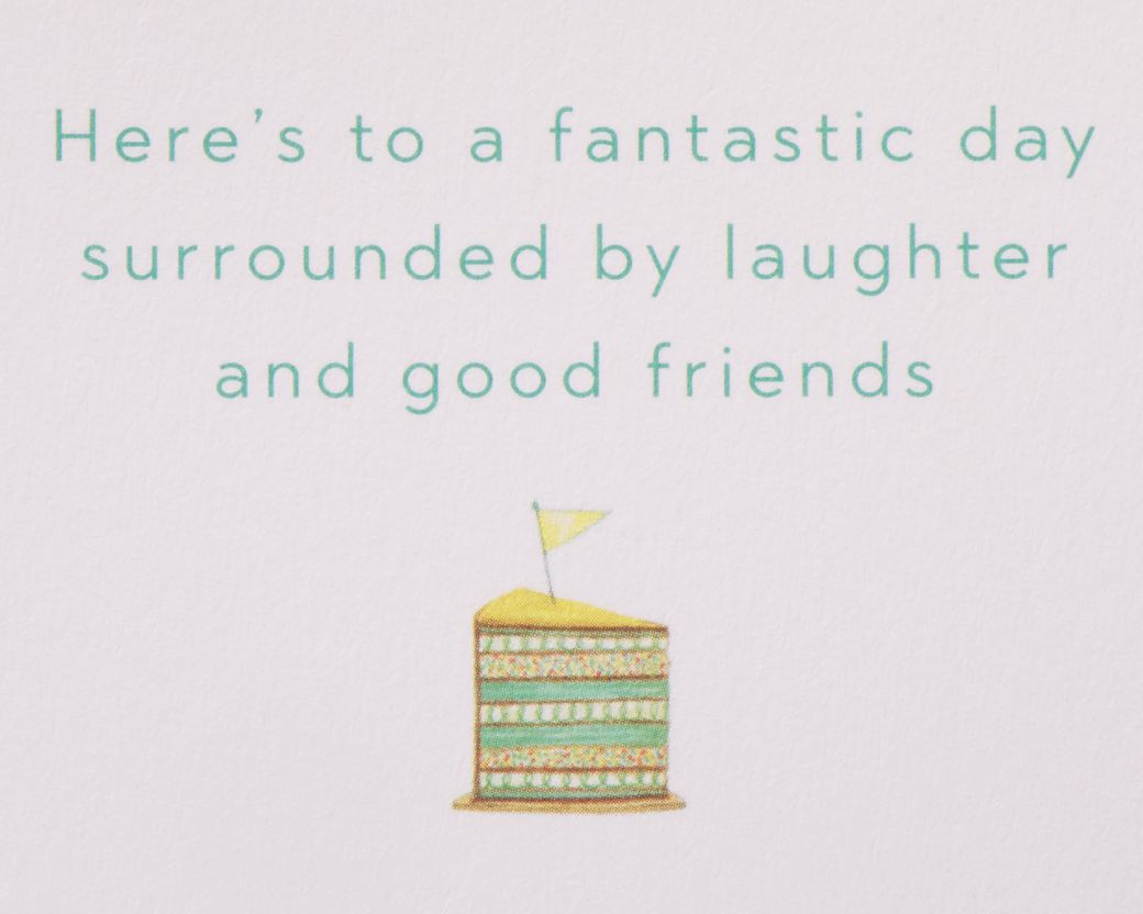 Surrounded By Laughter and Good Friends Birthday Greeting Card - designed by Bella PilarImage 3