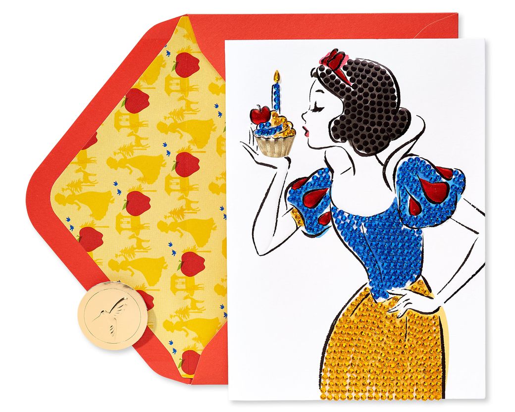 Snow White With Cupcake Birthday Greeting Card - Papyrus