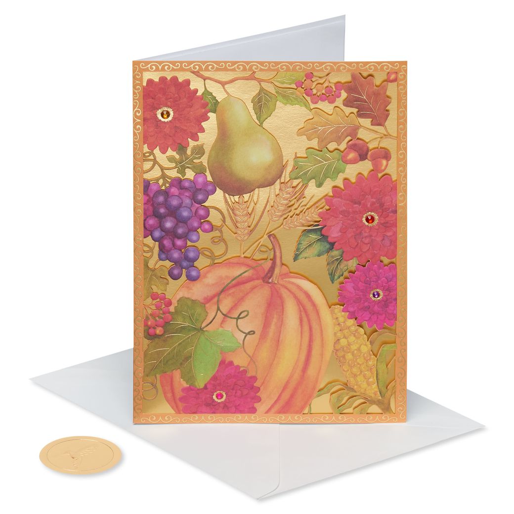 Gifts of Family and Friends Thanksgiving Greeting Card Image 4