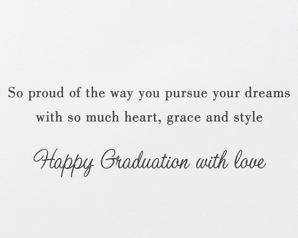 Heart, Grace, and Style Graduation Greeting Card Image 3