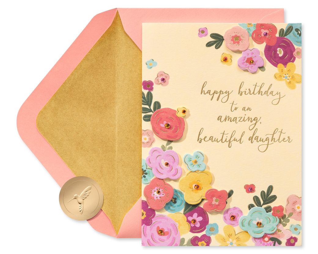 Joy Love And Laughter Birthday Greeting Card for Daughter