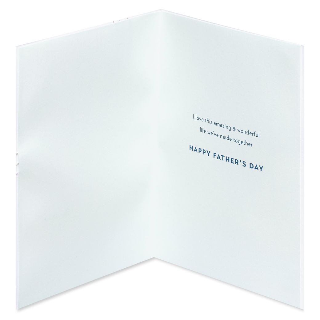 Amazing & Wonderful Life Father's Day Greeting Card for Husband Image 2
