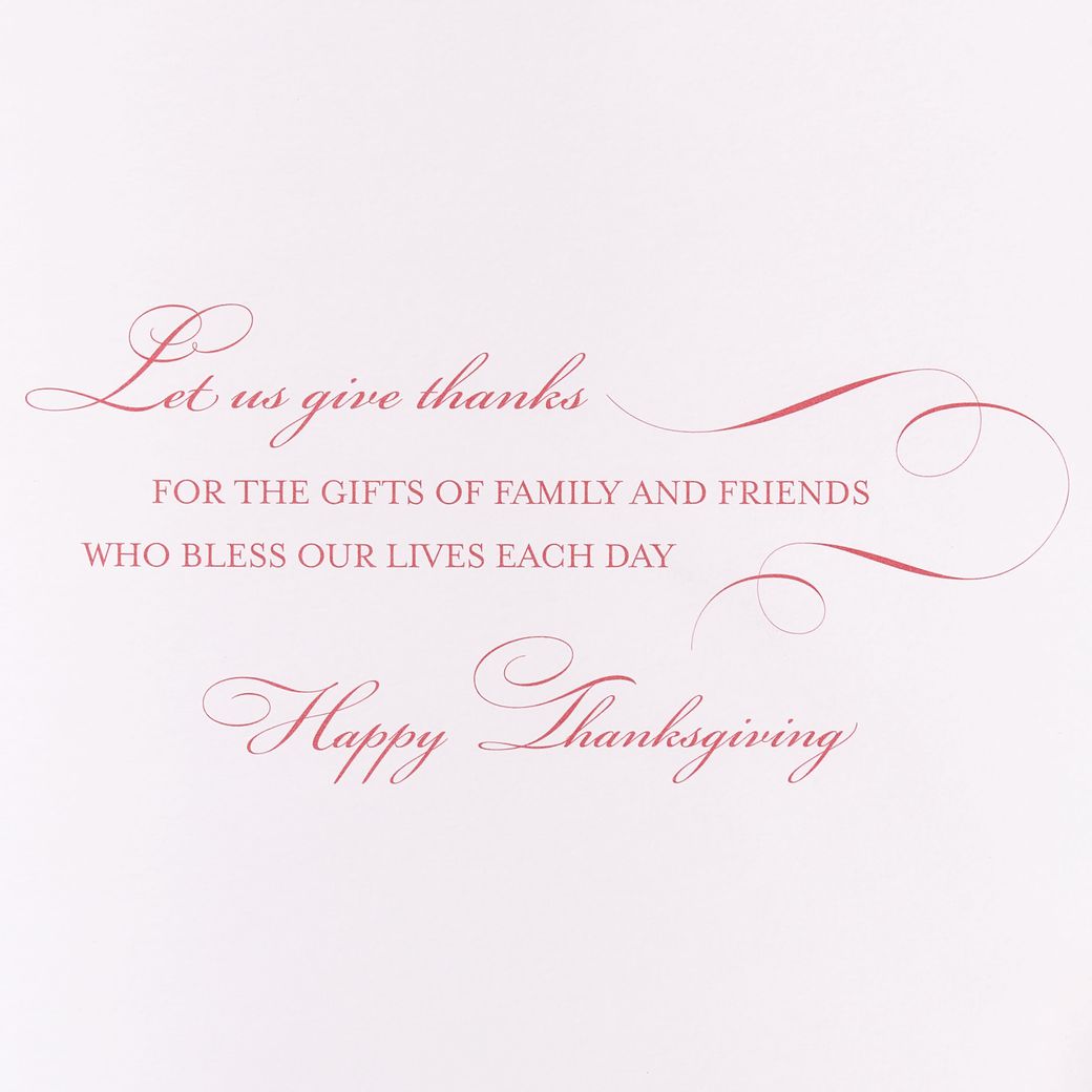 Gifts of Family and Friends Thanksgiving Greeting Card Image 3