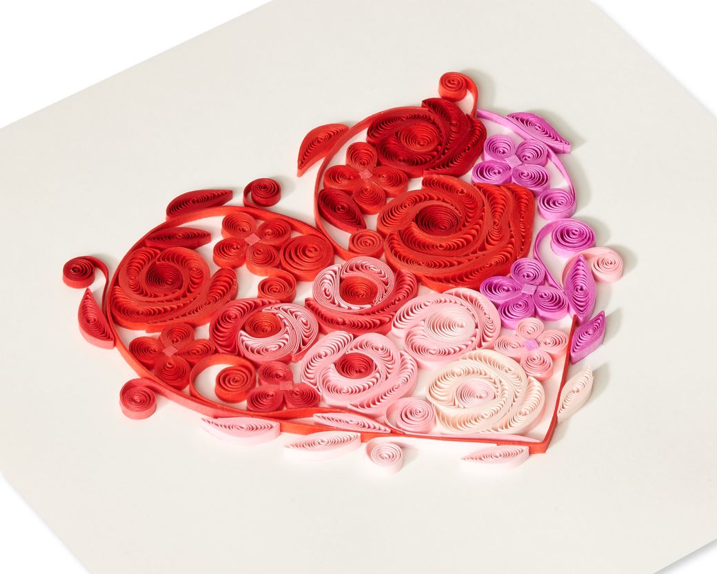 I Love You Romantic Valentine's Day Quilling Greeting Card Image 5
