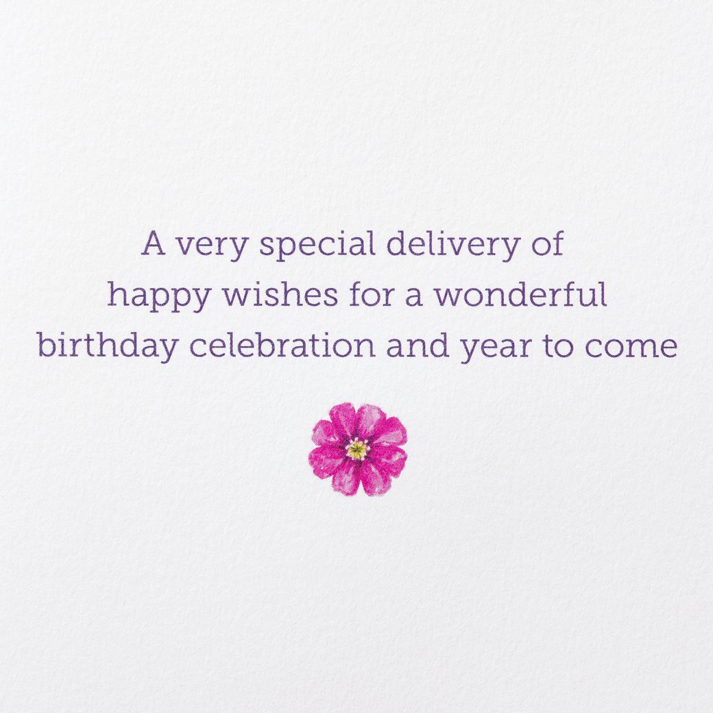 Special Delivery Blank Birthday Greeting Card - Designed by Bella Pilar Image 3