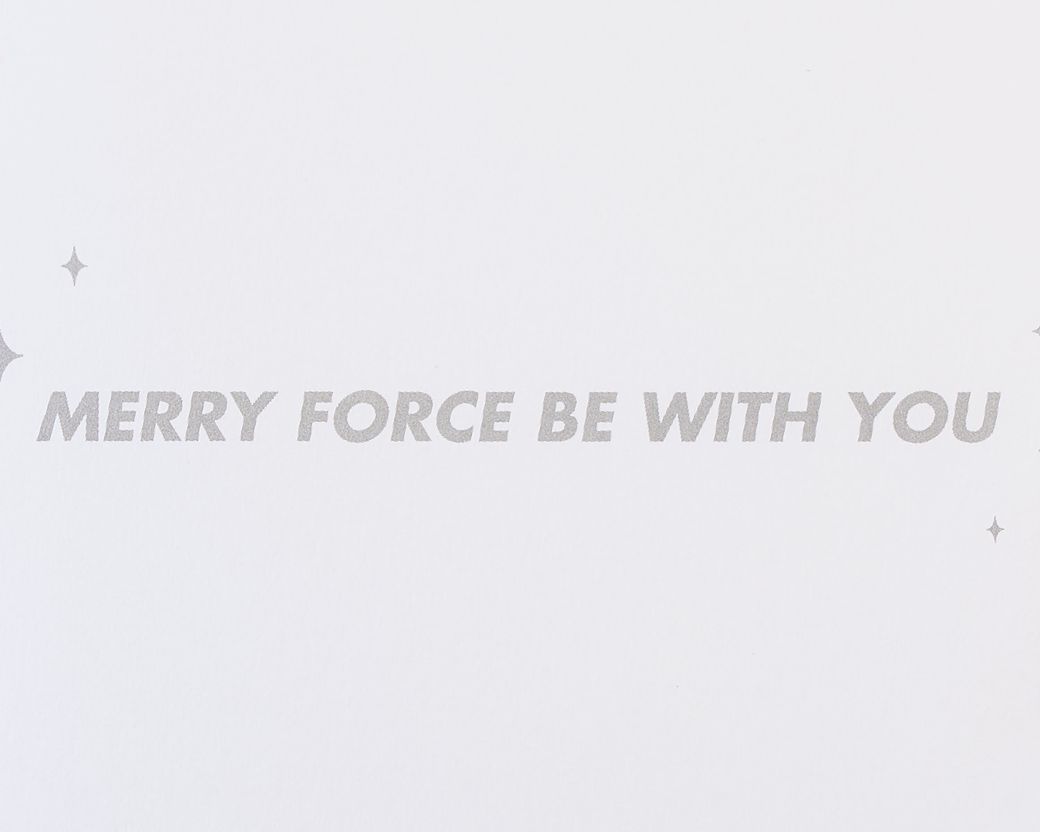 Merry Force Be with You Star Wars Christmas Boxed Cards - Glitter-Free, 8-Count Image 3